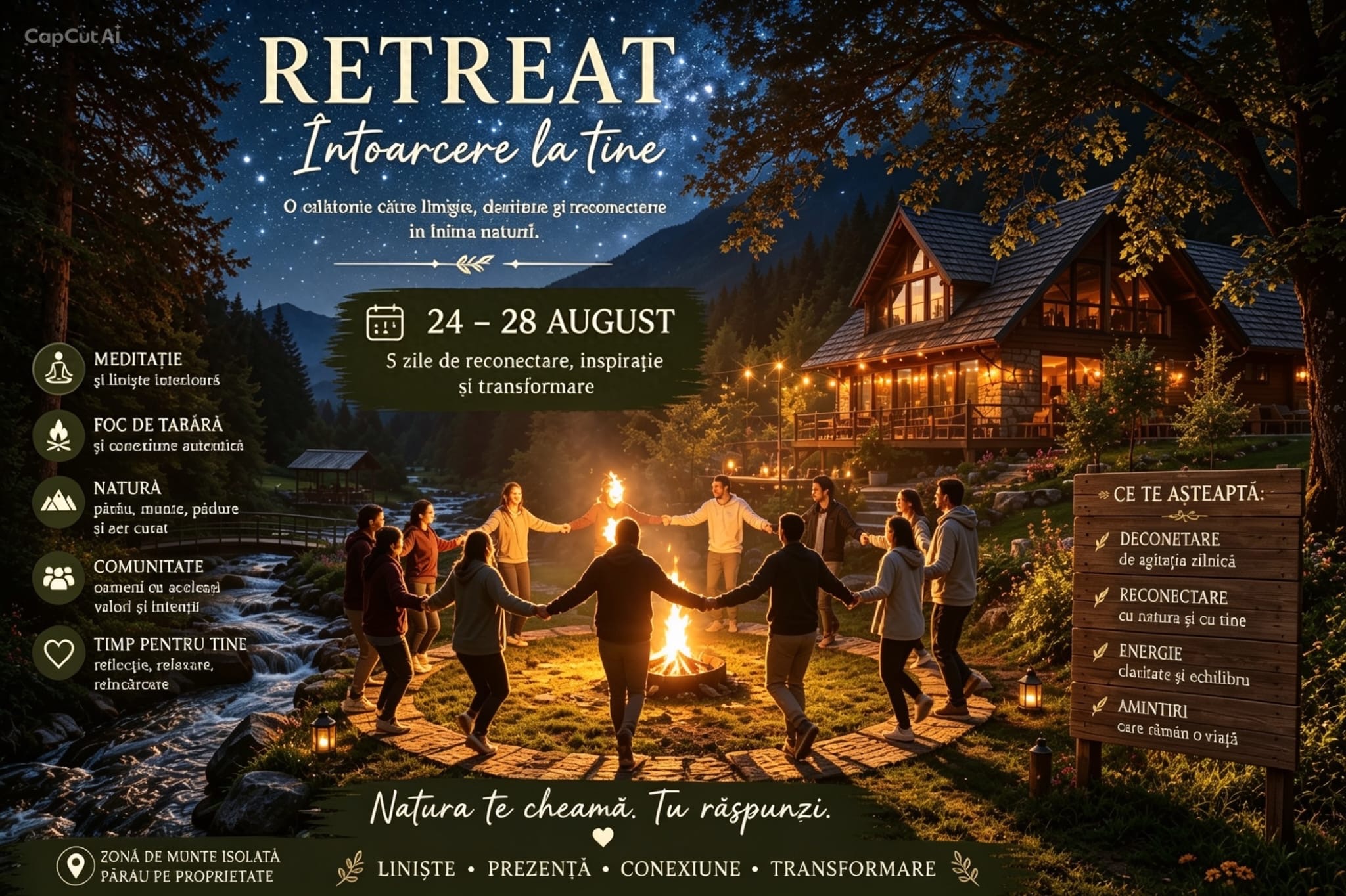 Retreat Întoarcere la tine – foc de tabără